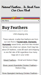 Mobile Screenshot of naturalfeathers.com